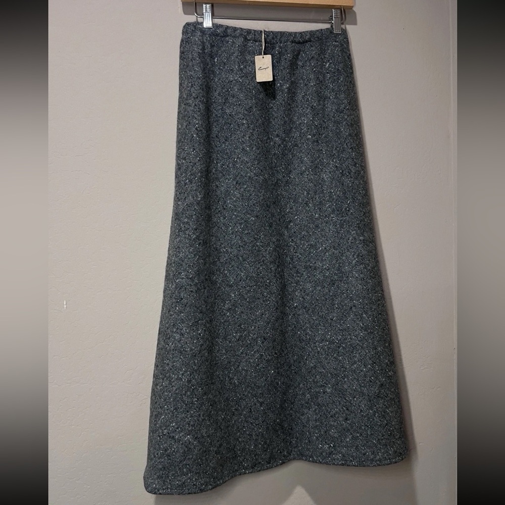NWT CP Shades Tanya Skirt Maxi 100% Wool 30% silk liner